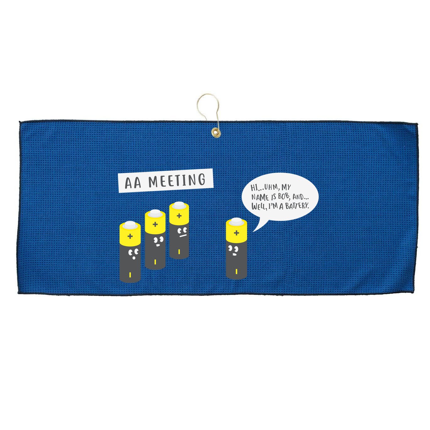 AA Meeting Funny Alcohol Drinking Large Microfiber Waffle Golf Towel
