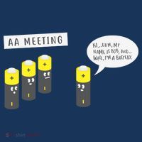 AA Meeting Funny Alcohol Drinking Poster