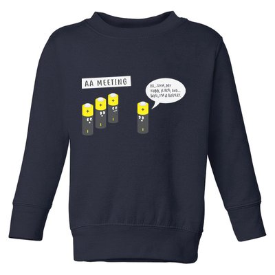 AA Meeting Funny Alcohol Drinking Toddler Sweatshirt