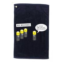 AA Meeting Funny Alcohol Drinking Golf Towel