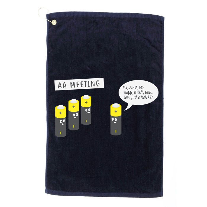 AA Meeting Funny Alcohol Drinking Golf Towel
