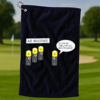 AA Meeting Funny Alcohol Drinking Golf Towel