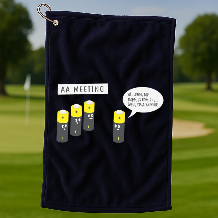AA Meeting Funny Alcohol Drinking Golf Towel