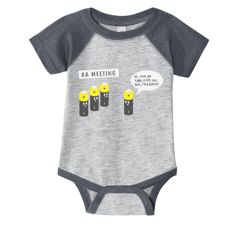 AA Meeting Funny Alcohol Drinking Infant Baby Jersey Bodysuit
