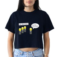 AA Meeting Funny Alcohol Drinking Crop Top
