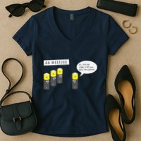 AA Meeting Funny Alcohol Drinking Women's V-Neck T-Shirt