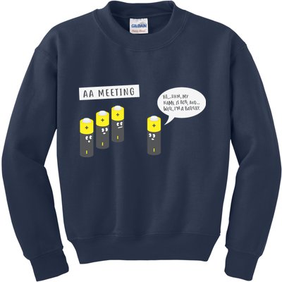 AA Meeting Funny Alcohol Drinking Kids Sweatshirt