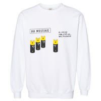 AA Meeting Funny Alcohol Drinking Garment-Dyed Sweatshirt