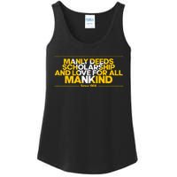 Alpha African 1906 Manly Deeds Scholarship Love Mankind Ladies Essential Tank