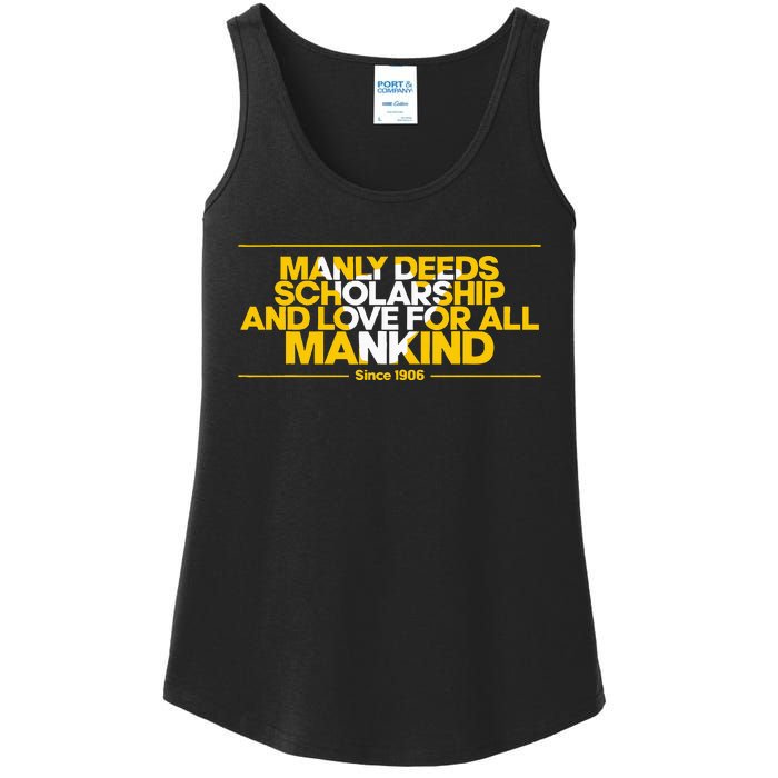 Alpha African 1906 Manly Deeds Scholarship Love Mankind Ladies Essential Tank