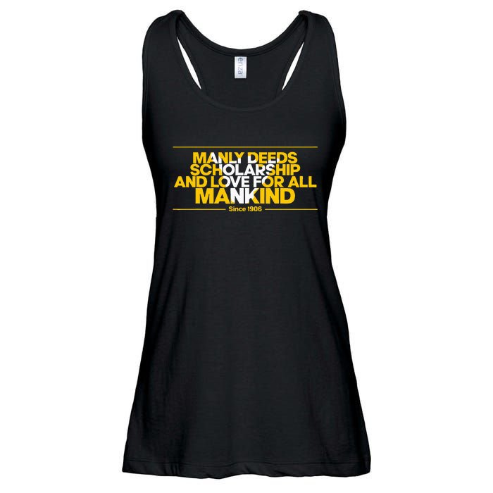 Alpha African 1906 Manly Deeds Scholarship Love Mankind Ladies Essential Flowy Tank