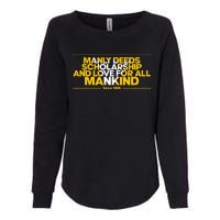 Alpha African 1906 Manly Deeds Scholarship Love Mankind Womens California Wash Sweatshirt