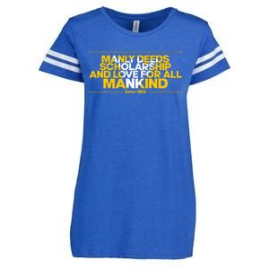 Alpha African 1906 Manly Deeds Scholarship Love Mankind Enza Ladies Jersey Football T-Shirt