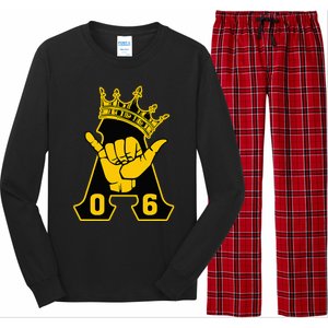 Alpha African 1906 Fraternity Hand Sign Crown Long Sleeve Pajama Set