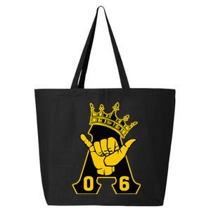 Alpha African 1906 Fraternity Hand Sign Crown 25L Jumbo Tote