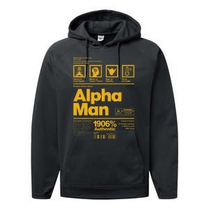 Alpha African 1906 Fraternity Information Description Performance Fleece Hoodie