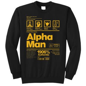 Alpha African 1906 Fraternity Information Description Sweatshirt