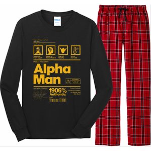 Alpha African 1906 Fraternity Information Description Long Sleeve Pajama Set