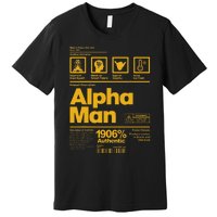 Alpha African 1906 Fraternity Information Description Premium T-Shirt