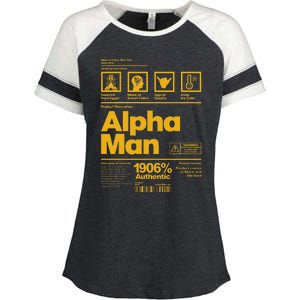 Alpha African 1906 Fraternity Information Description Enza Ladies Jersey Colorblock Tee