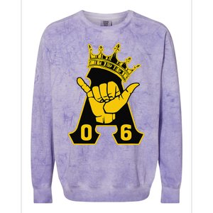 Alpha African 1906 Fraternity Hand Sign Crown Colorblast Crewneck Sweatshirt