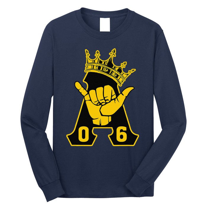 Alpha African 1906 Fraternity Hand Sign Crown Long Sleeve Shirt