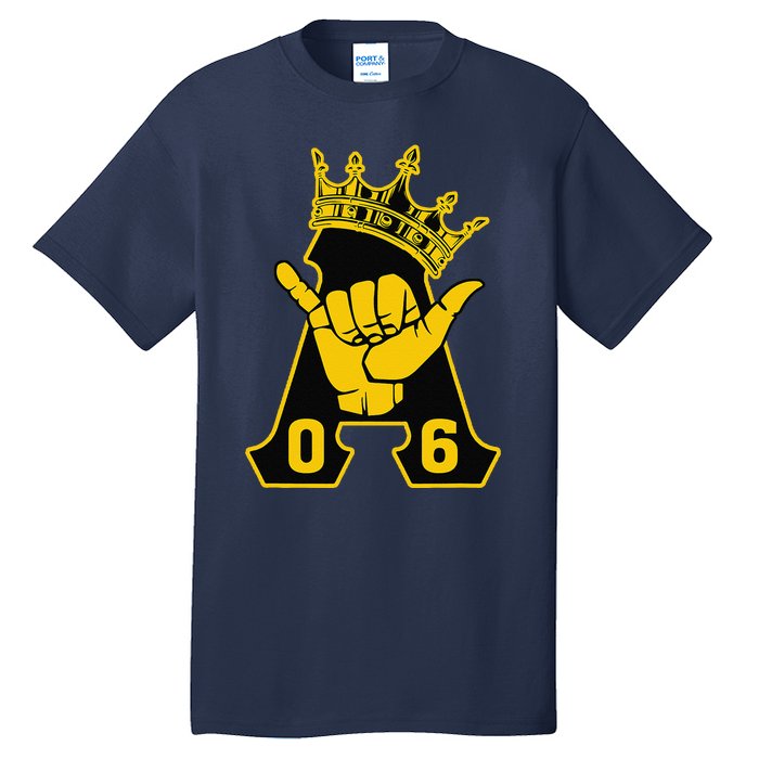 Alpha African 1906 Fraternity Hand Sign Crown Tall T-Shirt