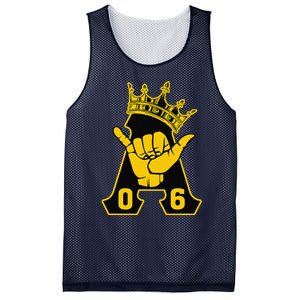 Alpha African 1906 Fraternity Hand Sign Crown Mesh Reversible Basketball Jersey Tank