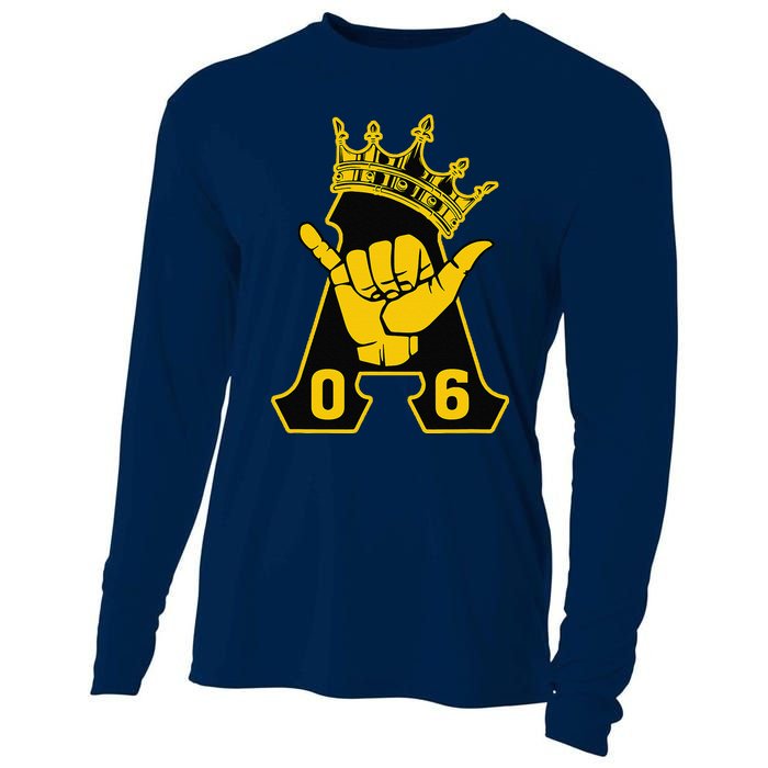 Alpha African 1906 Fraternity Hand Sign Crown Cooling Performance Long Sleeve Crew