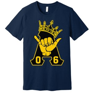 Alpha African 1906 Fraternity Hand Sign Crown Premium T-Shirt