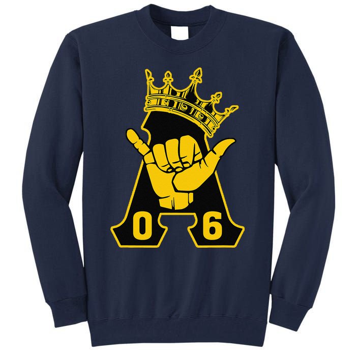 Alpha African 1906 Fraternity Hand Sign Crown Tall Sweatshirt