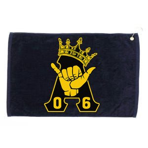 Alpha African 1906 Fraternity Hand Sign Crown Grommeted Golf Towel