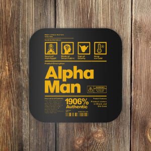 Alpha African 1906 Fraternity Information Description Coaster