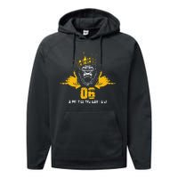 Alpha African 1906 Fraternity Hand Sign Ape Crown Performance Fleece Hoodie