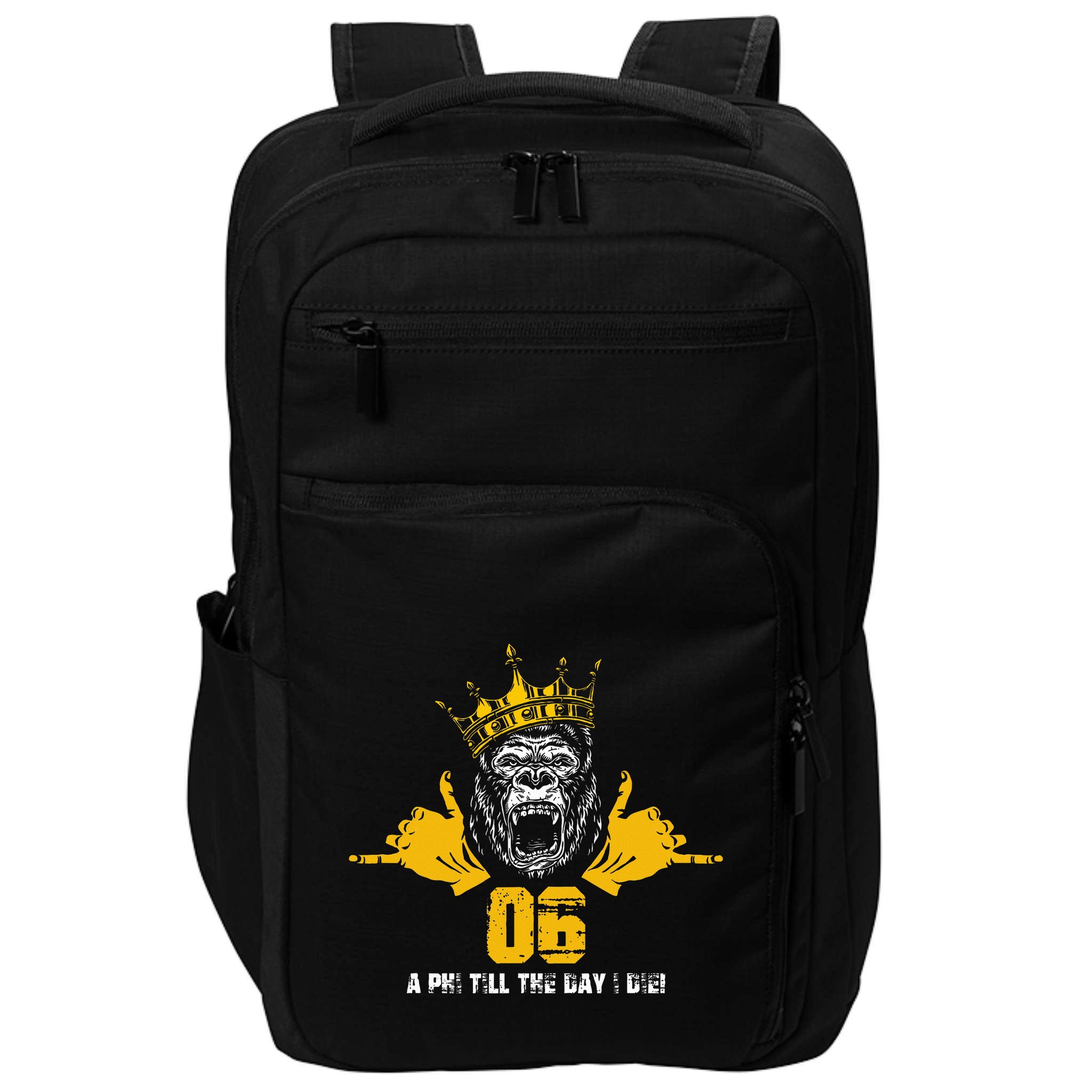 Alpha African 1906 Fraternity Hand Sign Ape Crown Impact Tech Backpack