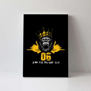 Alpha African 1906 Fraternity Hand Sign Ape Crown Canvas