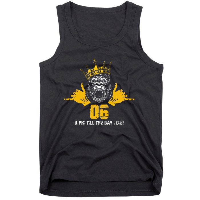 Alpha African 1906 Fraternity Hand Sign Ape Crown Tank Top