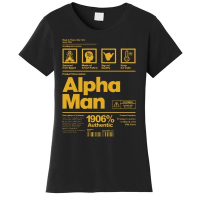 Alpha African 1906 Fraternity Information Description Women's T-Shirt