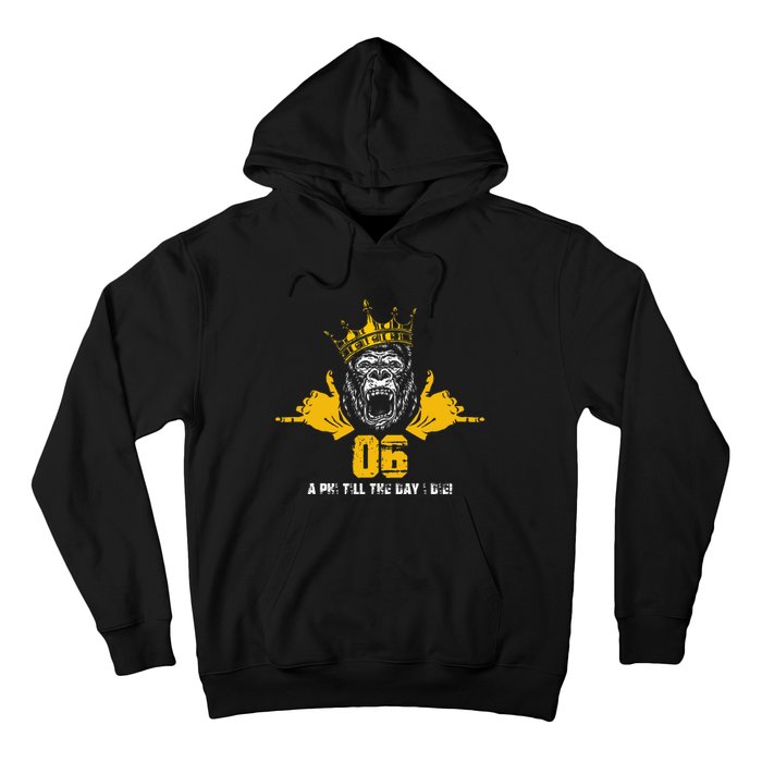 Alpha African 1906 Fraternity Hand Sign Ape Crown Hoodie