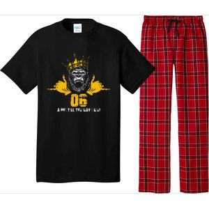 Alpha African 1906 Fraternity Hand Sign Ape Crown Pajama Set