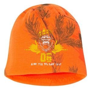 Alpha African 1906 Fraternity Hand Sign Ape Crown Kati - Camo Knit Beanie