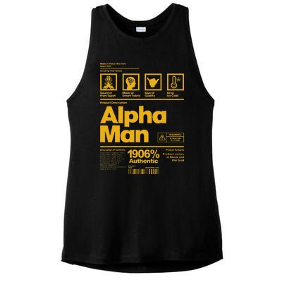 Alpha African 1906 Fraternity Information Description Ladies PosiCharge Tri-Blend Wicking Tank