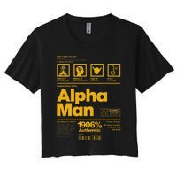 Alpha African 1906 Fraternity Information Description Women's Crop Top Tee