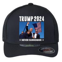 Assassination Attempt 2024 Never Surrender Trump Shot Flexfit Unipanel Trucker Cap