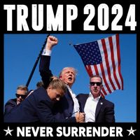 Assassination Attempt 2024 Never Surrender Trump Shot Flexfit Unipanel Trucker Cap