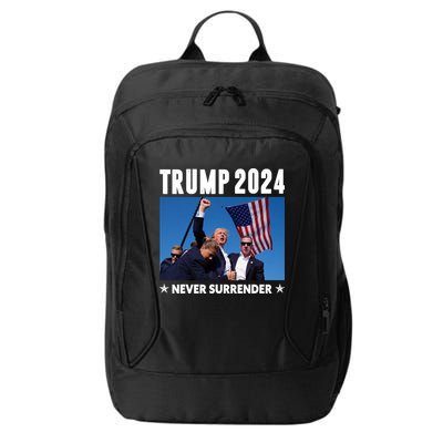 Assassination Attempt 2024 Never Surrender Trump Shot City Backpack