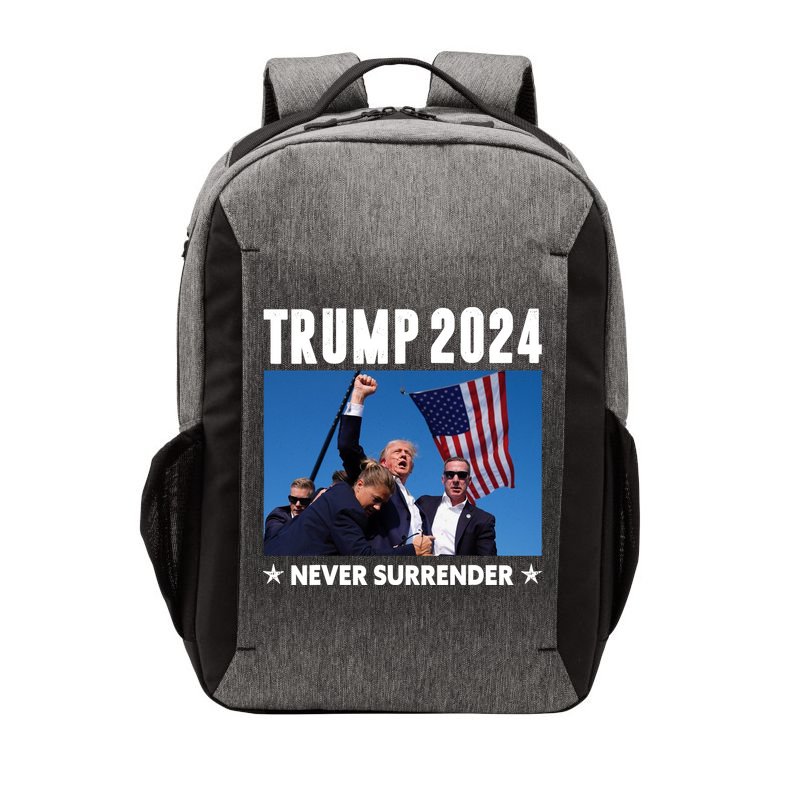 Assassination Attempt 2024 Never Surrender Trump Shot Vector Backpack