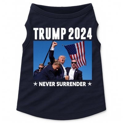 Assassination Attempt 2024 Never Surrender Trump Shot Doggie Tank