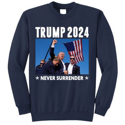 Assassination Attempt 2024 Never Surrender Trump Shot Sweatshirt