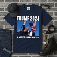 Assassination Attempt 2024 Never Surrender Trump Shot Tall T-Shirt